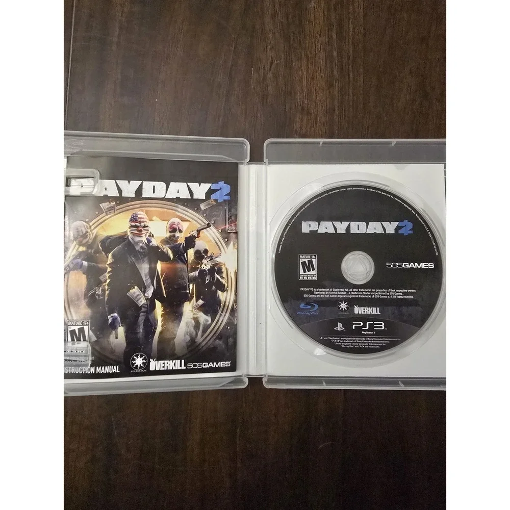 Payday 2 (Sony PlayStation 3, 2013) Comes‎ With Manual